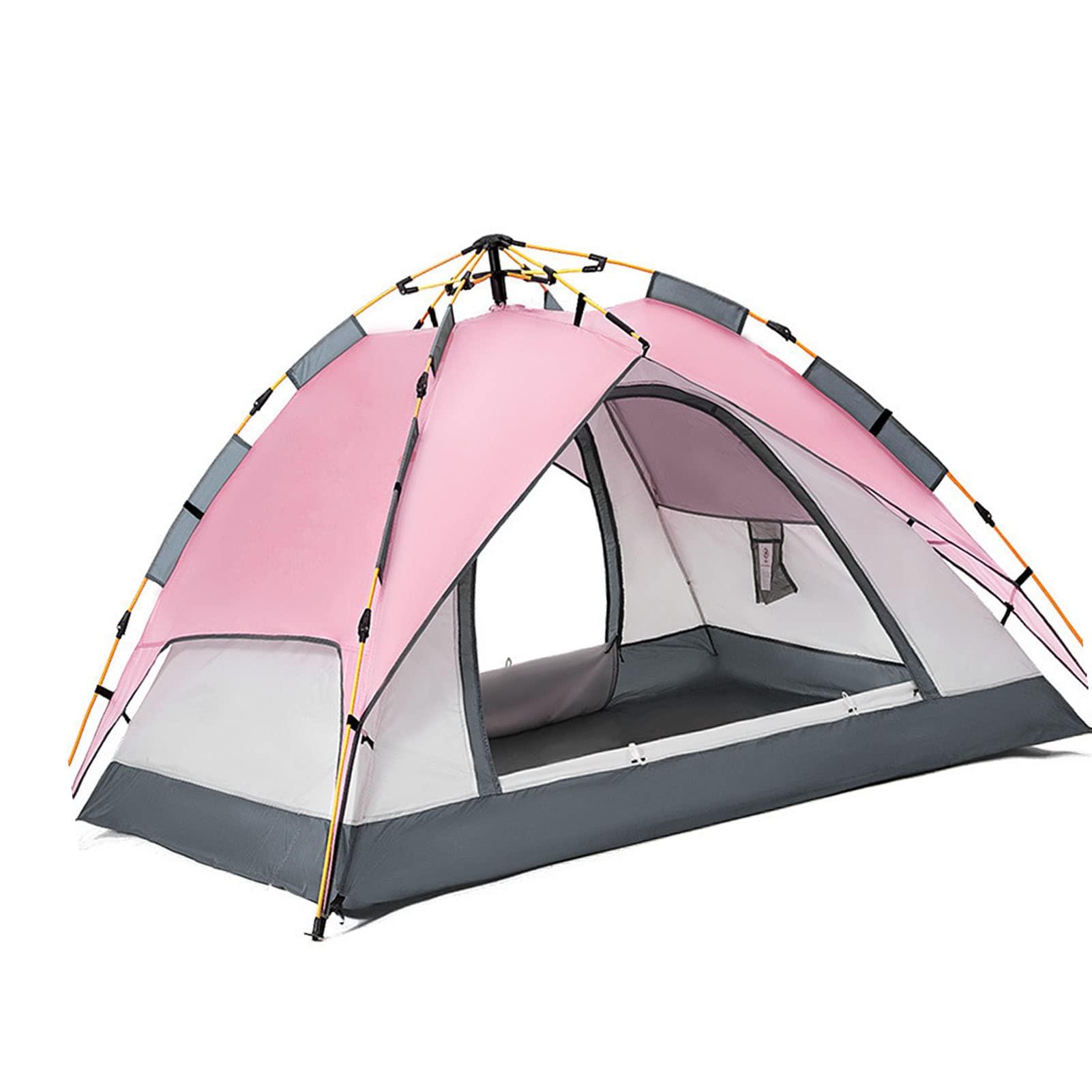 Airshi Airshi Double Layer Tent, Large Space Camping Tent for Hiking (Pink)