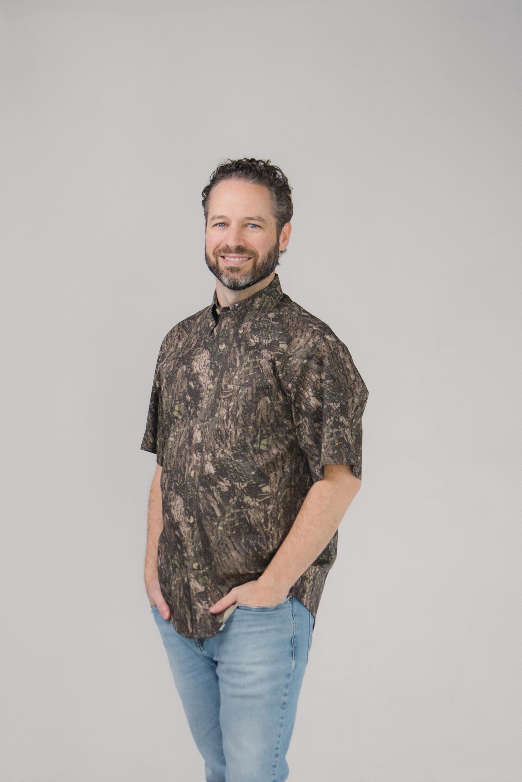 Tiger Hill Tiger Hill Camouflage Hunting Shirt Short Sleeves (5XL, Left)