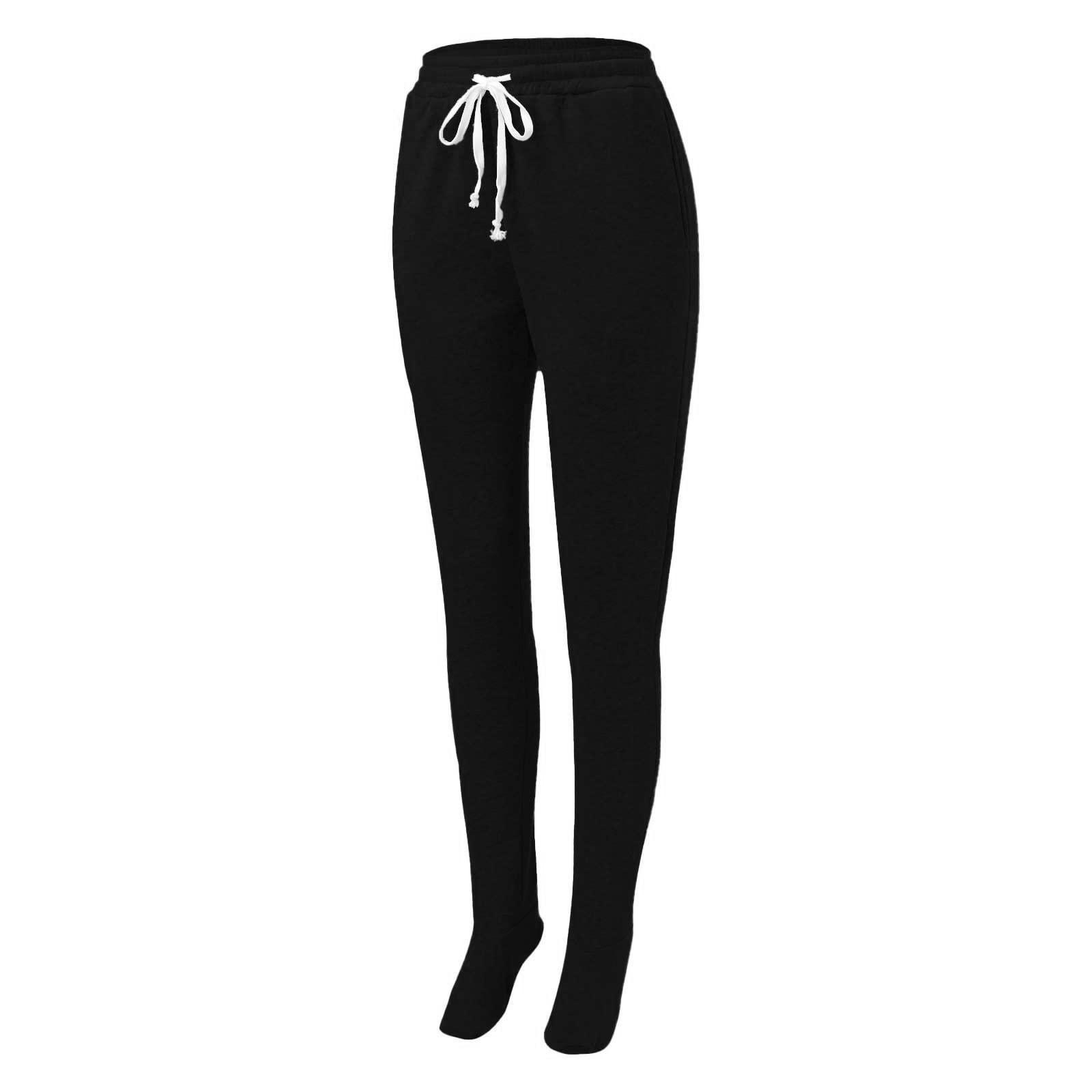 NineFit Basics Adult Footed Sweatpants,Extremely Soft and Warm Footing Pajama Pants Drawstring Elastic Waisted Trousers with Fleece Lined