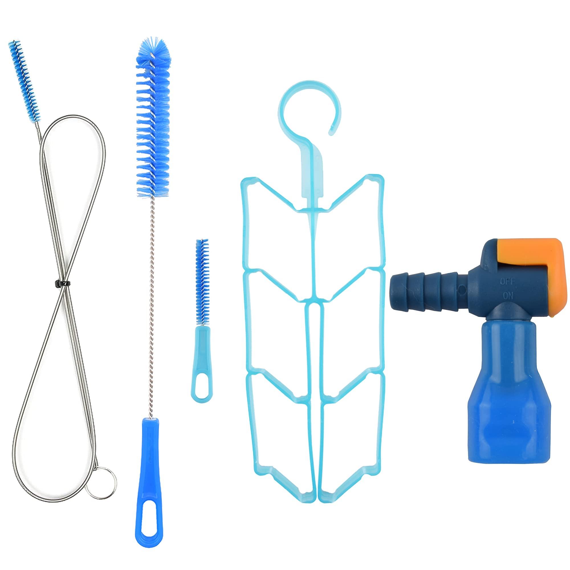 J.CARP J.CARP Cleaning Kit with ON-Off Switch Bite Valve Tube Nozzle Replacement for Hydration Pack Bladder