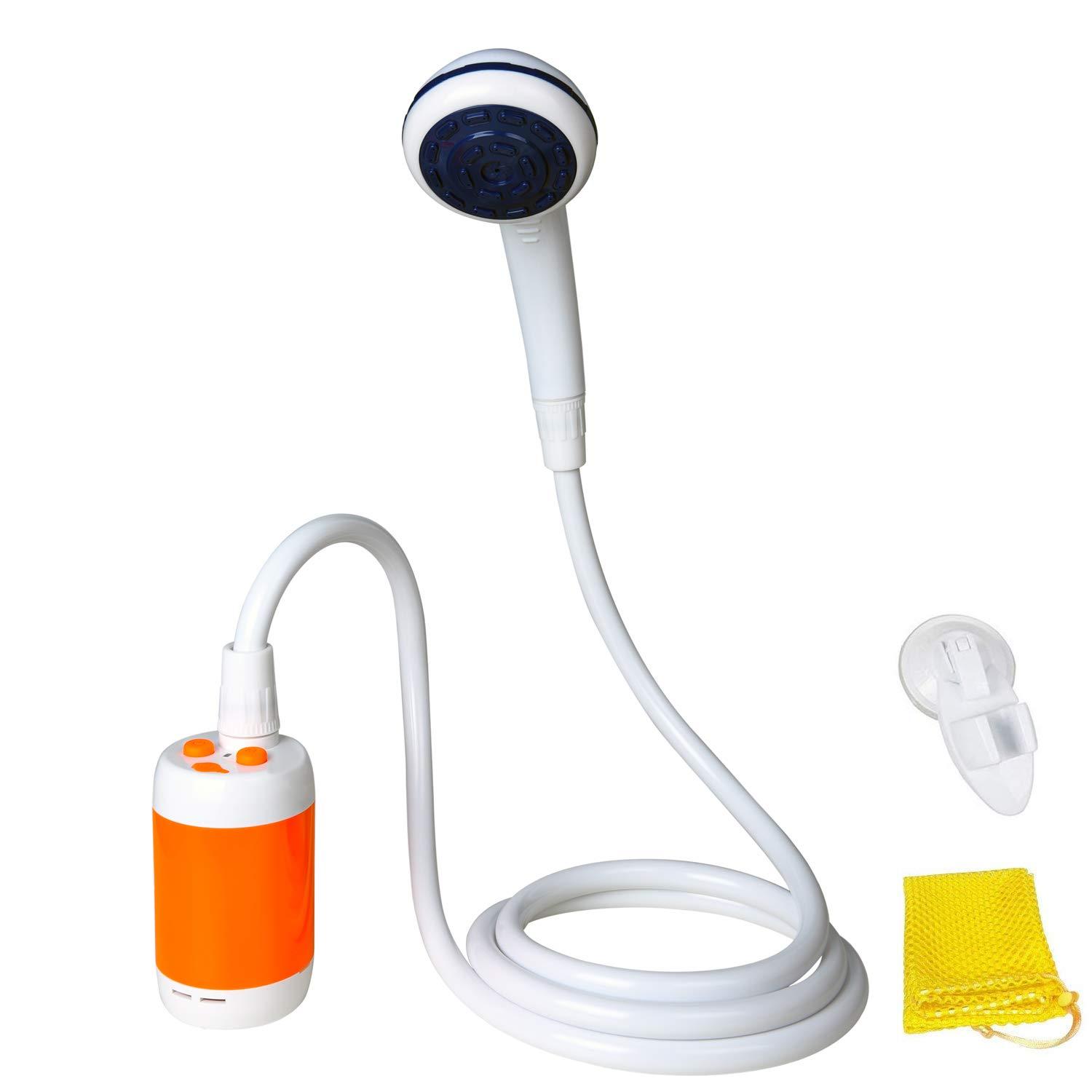 Iron Hammer Iron Hammer Portable Shower Camp Shower Rechargeable Shower high Capacity 4800mAh Camping Shower pet Shower Model:ES01