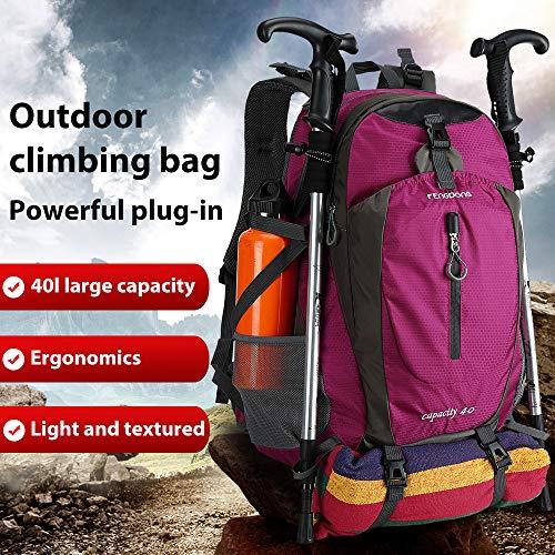 FENGDONG FENGDONG 40L Waterproof Lightweight Outdoor Daypack Hiking,Camping,Travel Backpack for Women Men Pink