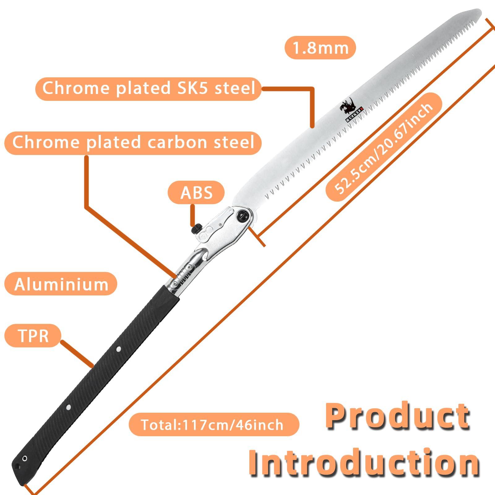 HUNKENR HUNKENR Hand Saw,Woodworking Tools Professional Folding Saw 500mm XXL Teeth