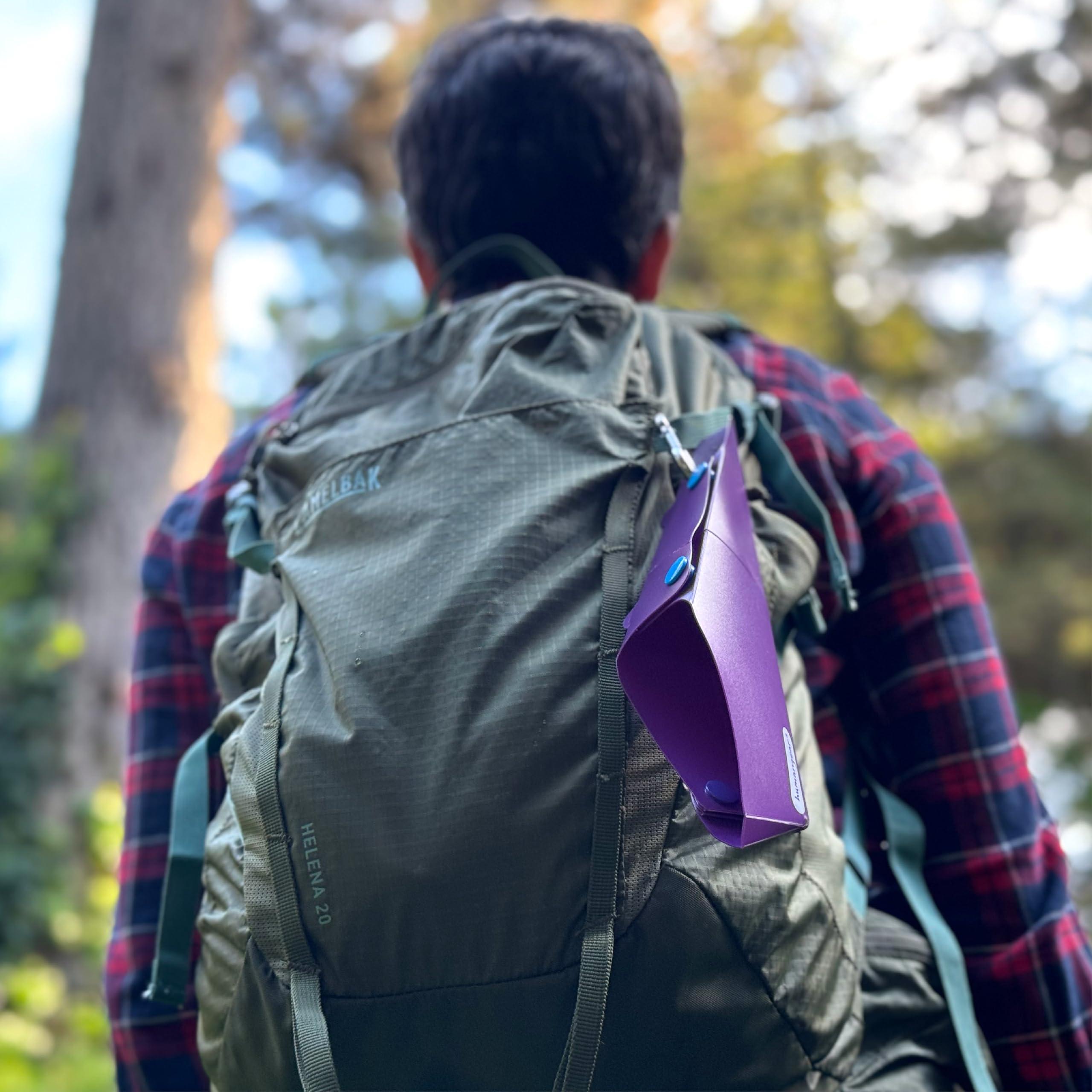 humangear GoPee Female Urination Device, Folds Transforms Instantly to Flat Pocketable Stand To Pee, Pee Easily Fully Clothed, Comfortable, Ultra-Compact, Reusable, Travel Outdoors, Includes Case, Autumn/Orange
