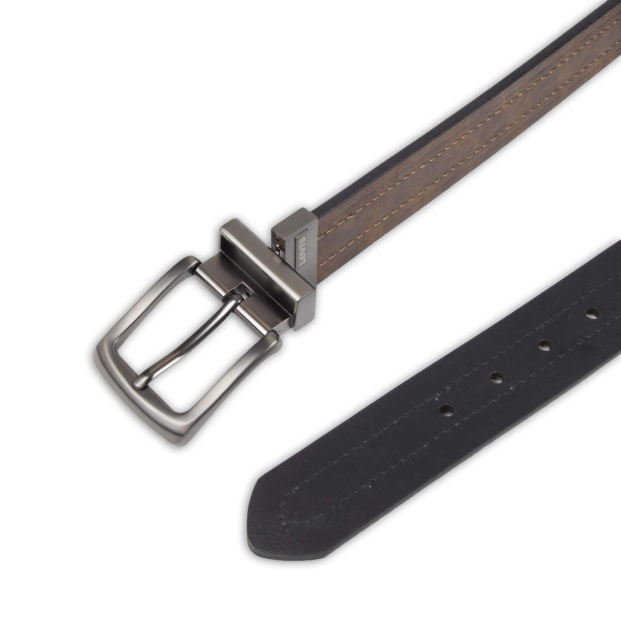 Levi's Levi's Men's Reversible Casual Jeans Belt, Brown/Black 1, Medium (34-36)