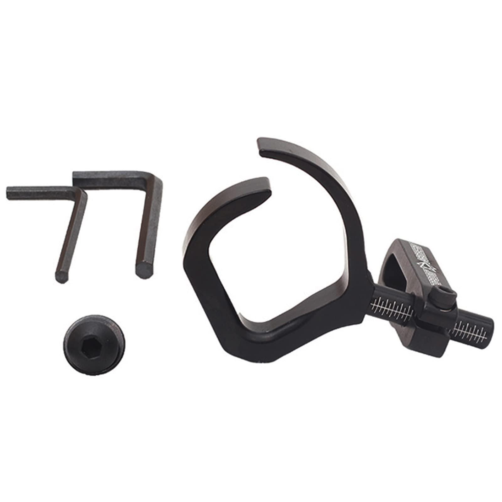 Lamehfyo Lamehfyo Archery Bowfishing Arrow Rest Aluminum Alloy Arrow Rest Right and Left Hand Use Archery Arrow Rest for Compound Bow Recurve Bow Fishing Accessory (Black)