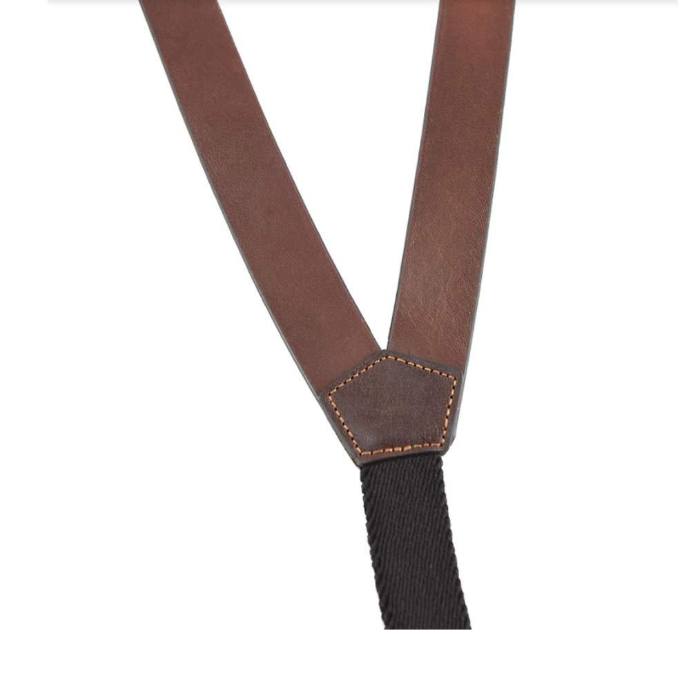 Nocona Belt Co. Nocona Belt Co. Men's Standard Bullet Concho Gallus Leather Suspenders, Brown, Medium