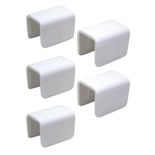 Bimini Clip Terricraft\'s Original Bimini Boat Clip - Clips for Boat Rails or T-Tops - Holds Towels or Clothes for Drying, Privacy and Convenience - Bimini Top Accessories (Square 5 Pack, Black, 1\")