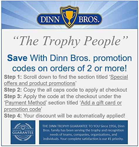 DINN BROS DINN BROS Custom Soccer Trophy Award, Flame Trophies Custom Engraving Award - 7 1/4 Inch Tall