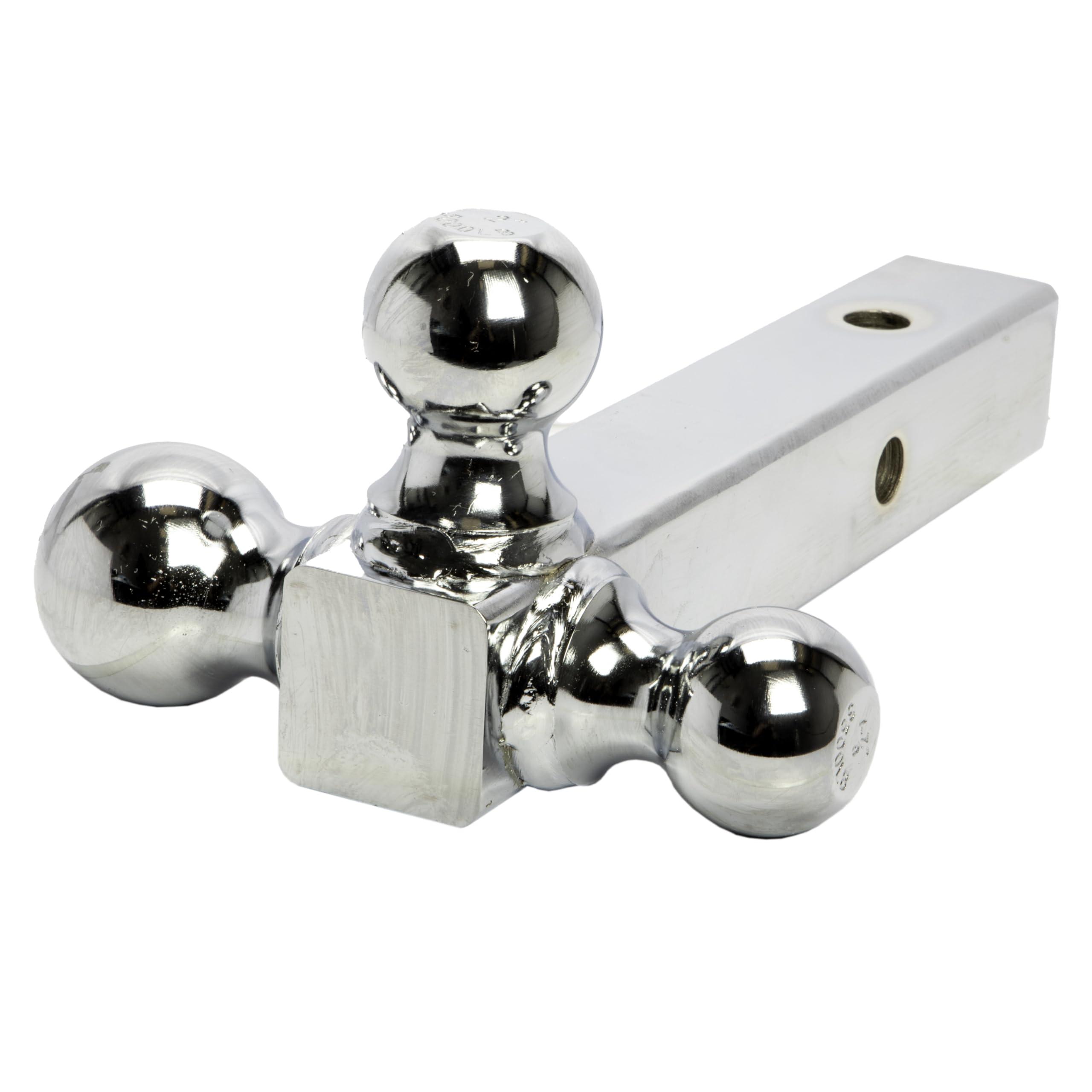 Extreme Max Extreme Max 5001.6532 Solid Shank Tri-Ball Hitch with 1-7/8\", 2\" & 2-5/16\" Balls - Chrome