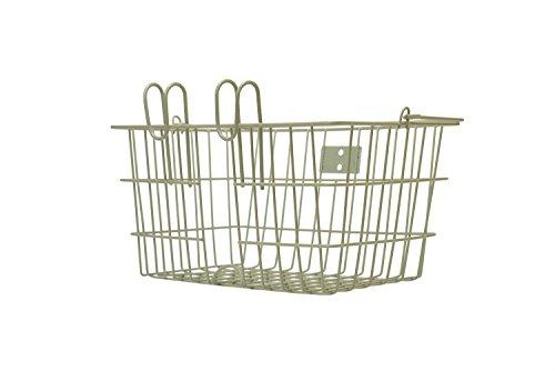 Retrospec Retrospec Detachable Steel Apollo-Lite Lift-Off Front Bike Basket with Handles, Moss Green