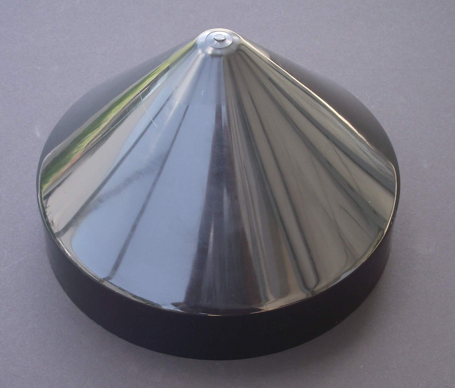 JSP Manufacturing Cone Style Pylon Cap for Marine Dock (Black, 9 inch)
