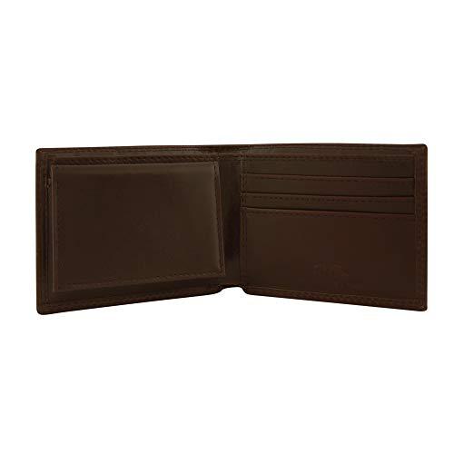 Zeppelin Products Inc. NCAA Texas Longhorns Brown Wrinkle Leather Bifold Concho Wallet, One Size