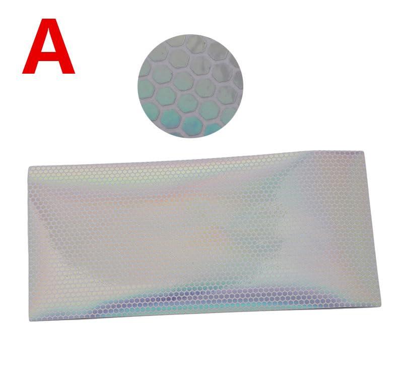 KTGCOZS KTGCOZS Pack of 6 10 * 21cm Holographic Film Flash Fish Skin Jig Sticker Lure Sticker 6 Colors