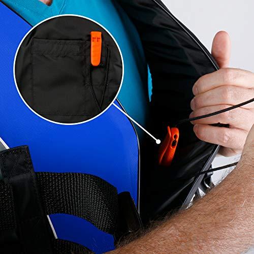 Leader Accessories Leader Accessories Adult Universal Personal Flotation Device USCG Approved Life Jacket Vest (Blue, 3XL)