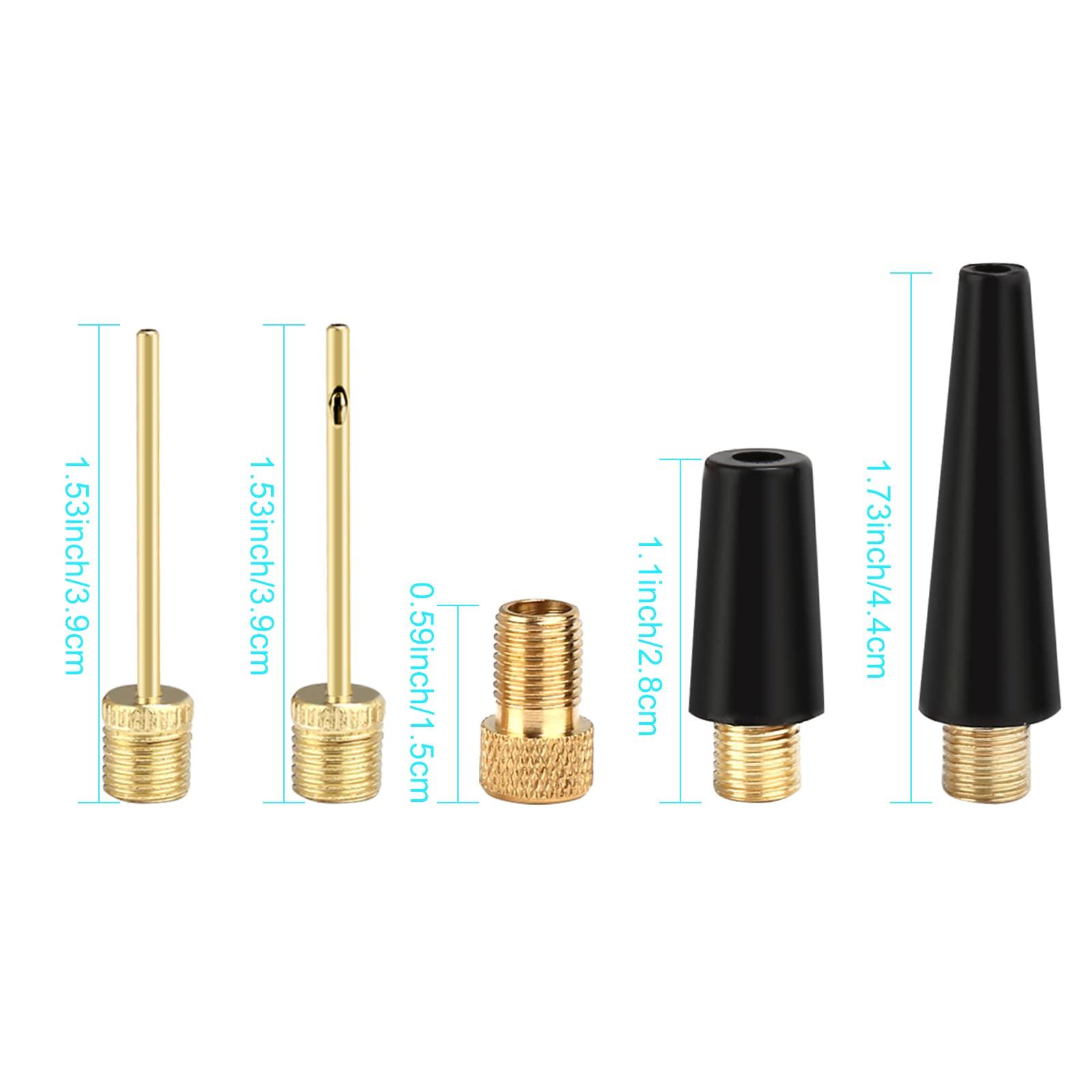 Verlimk Ball Needles for Air Pump, Needle Inflator Kit Needle Nozzle Adapter, Ball Pump Needle Set for Football, Basketball, Volleyball, Swim Ring, Balloon, Bike 5pcs