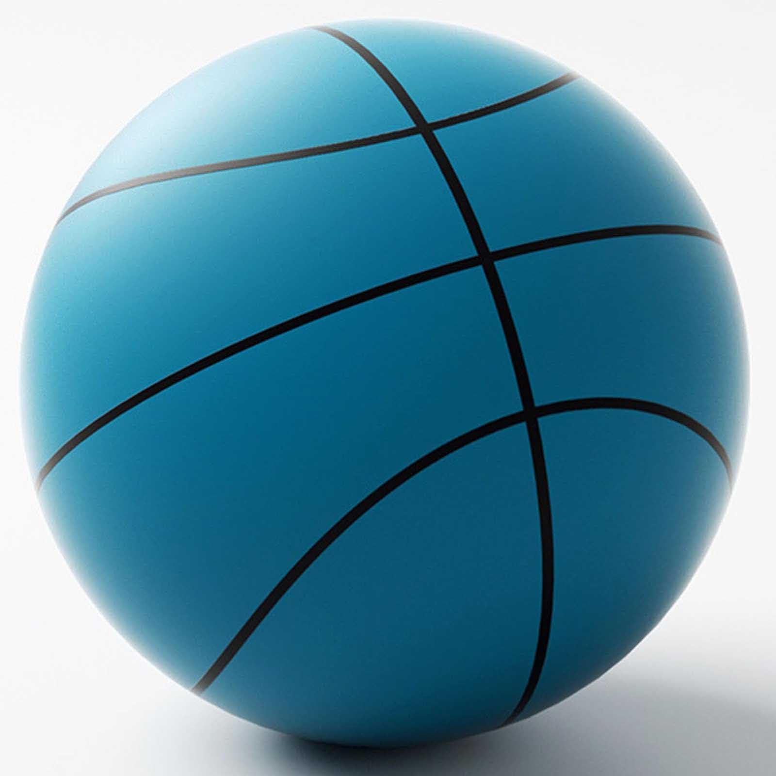 Dosurgorn Stealth Ball Silent Basketball, Silent Basketball Size 7/5/3, Silent Basketball Dribbling Indoor, Dribble Dream Silent Basketball, Indoor Silent Hoop Basketball (Blue-Stripes,Size 7 (9.5 in))