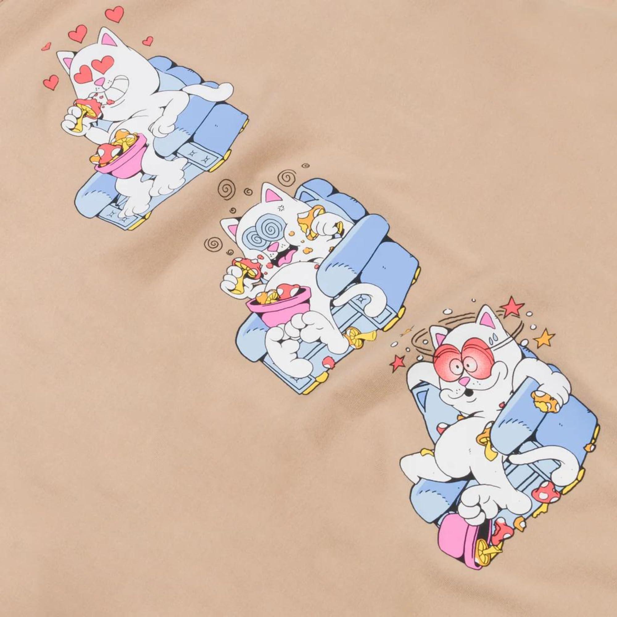 RIPNDIP RIPNDIP Afternoon Snack Tee (Large, Almond)