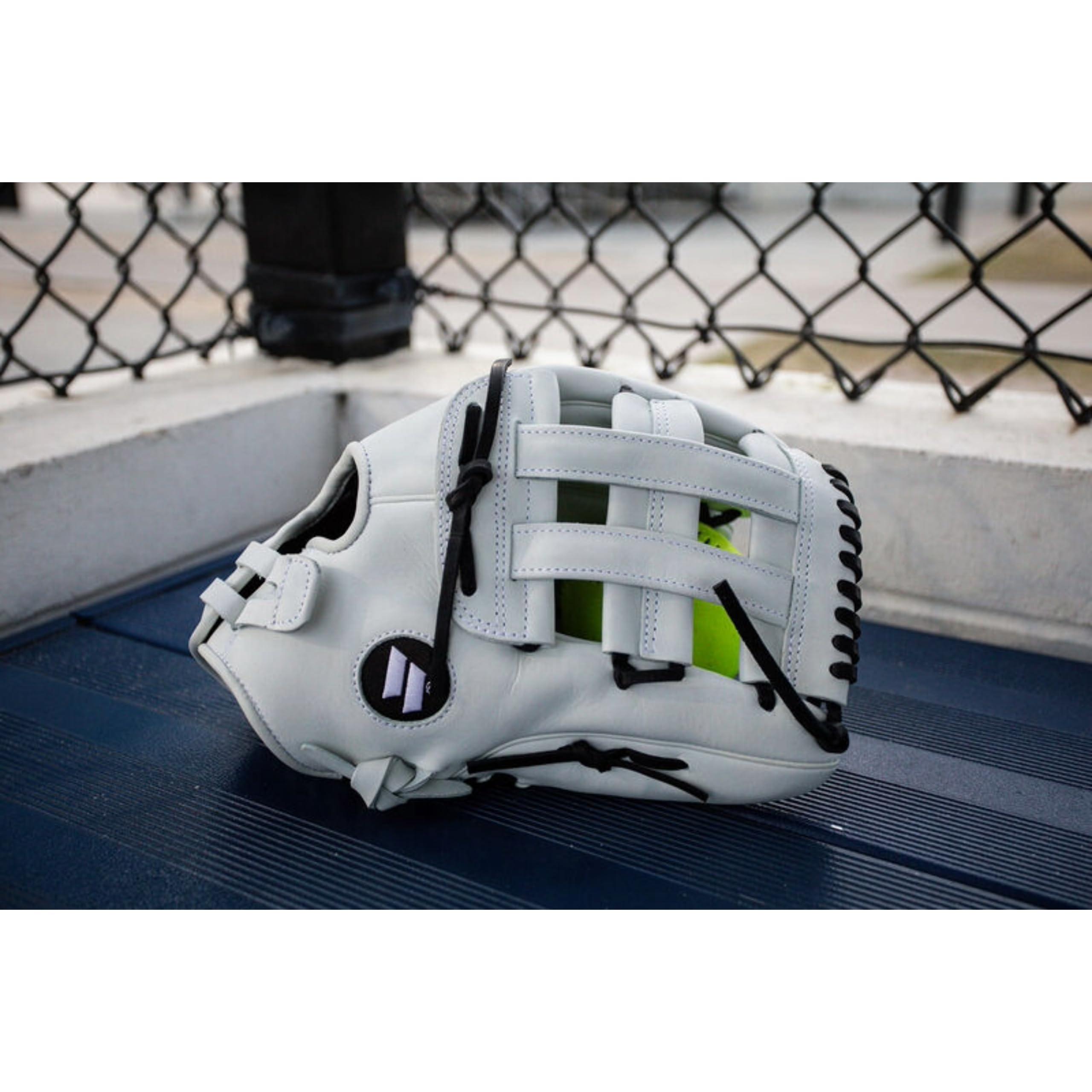 Worth Worth | FREEDOM SERIES Slowpitch Softball Glove | 13 Inch | White/Black | Left Hand Throw