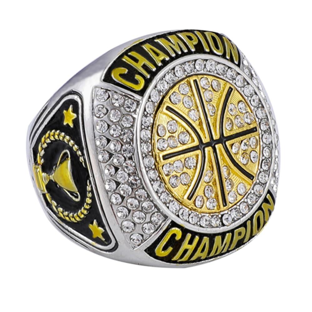 guancrown guancrown Basketball Championship Ring Trophy Award Gift Tournament Champions or Finalists Champion Ring (12 pcs Rings, Size 9)