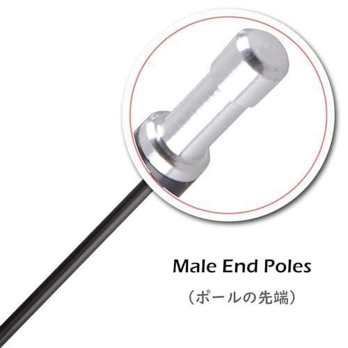 TRIWONDER TRIWONDER Tent Pole Replacement Aluminum Camping Rod Accessories Multifunction Tent Poles, 2 Poles (20 ft)