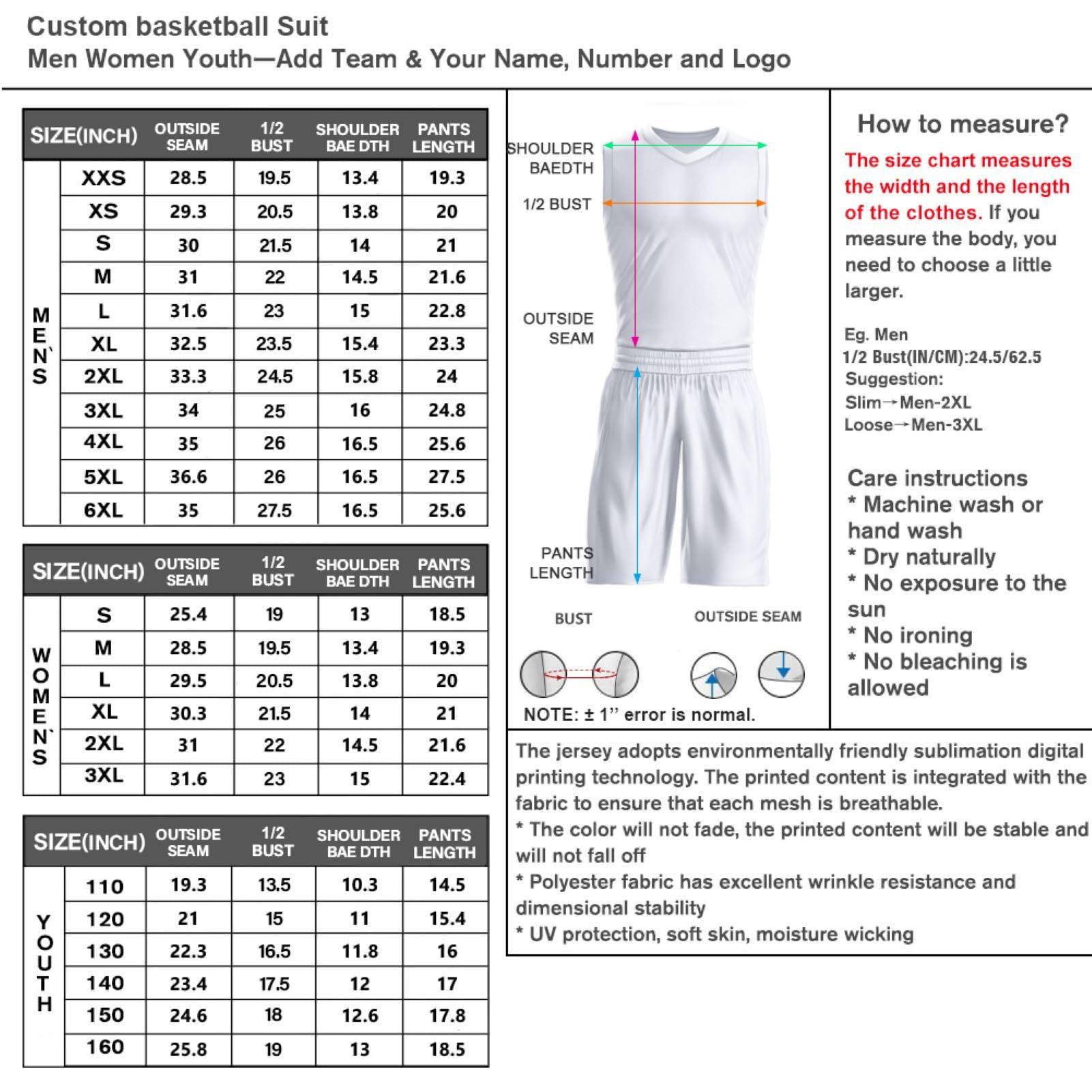 LTOCMKIY Custom Lake Blue White Basketball Jersey Shorts Polyester Personalized Basketball Practice Shirt Printed Name Number Logo for Men Women Youth Kids