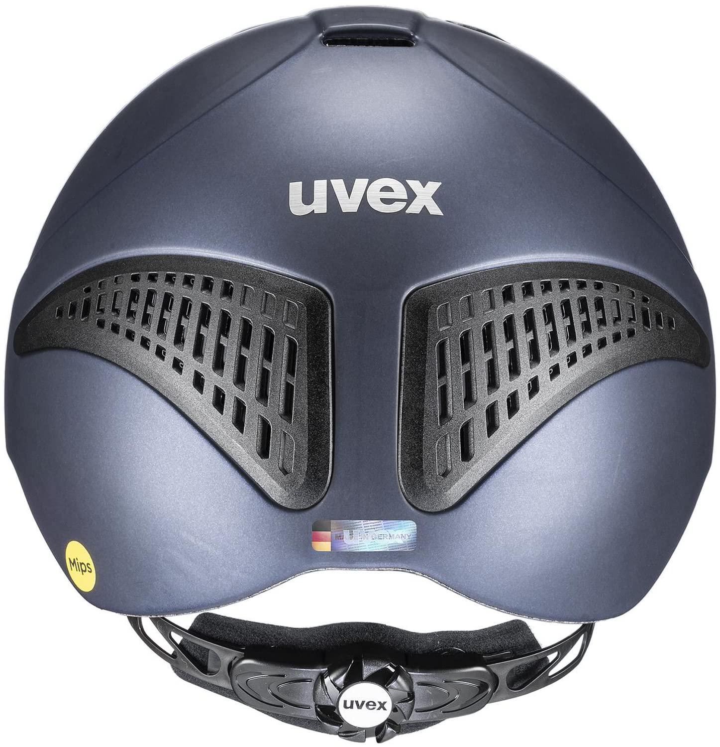 uvex sports uvex exxential II MIPS Horse Riding Helmet for Women & Men, Navy mat, S-M - Adjustable Helmet with Integrated MIPS System