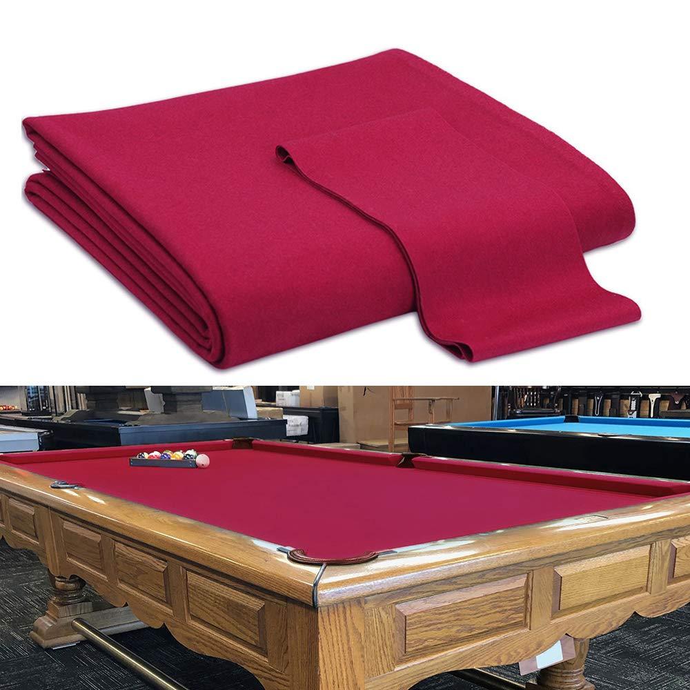 Boshen Boshen Worsted Blend Billiard Cloth Pool Table Felt Fast Speed for 7\' 8\' 9\' Pool Table Pre Cut Bed & Rails