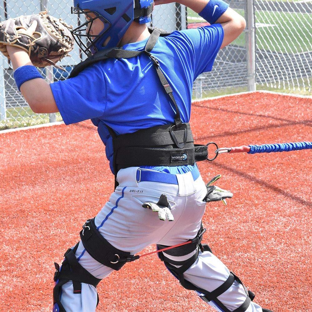 Kinetic Bands Kinetic Bands 360 Speed Agility Training Kit - Leg Resistance Bands, Bungee Speed Cord, Quick Feet Training Cones (Waist Size: Medium (32-39 inches) - Blue, Green, Orange, Red Bands)