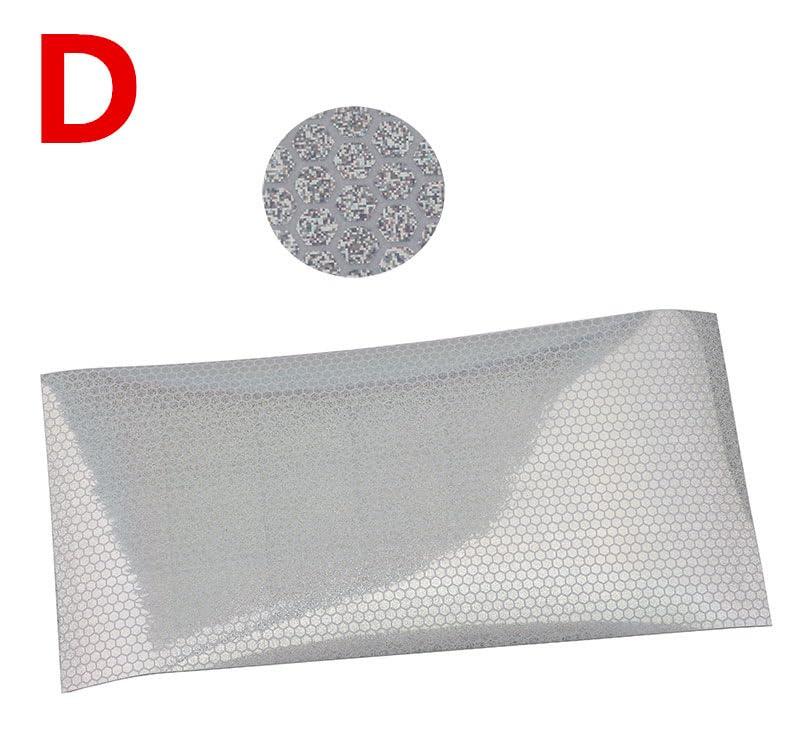 KTGCOZS KTGCOZS Pack of 6 10 * 21cm Holographic Film Flash Fish Skin Jig Sticker Lure Sticker 6 Colors