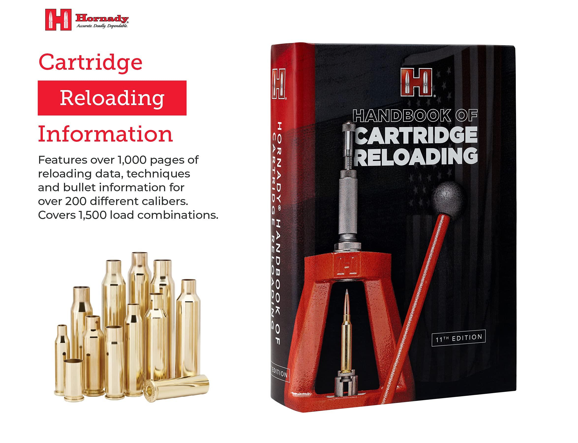 Oeream Hornady Reloading Manual - 11th Edition Handbook of Cartridge Reloading (2021), Features 1,000 Pages of Reloading Data, Techniques and Bullet Information - All Skill Levels, Hard Cover