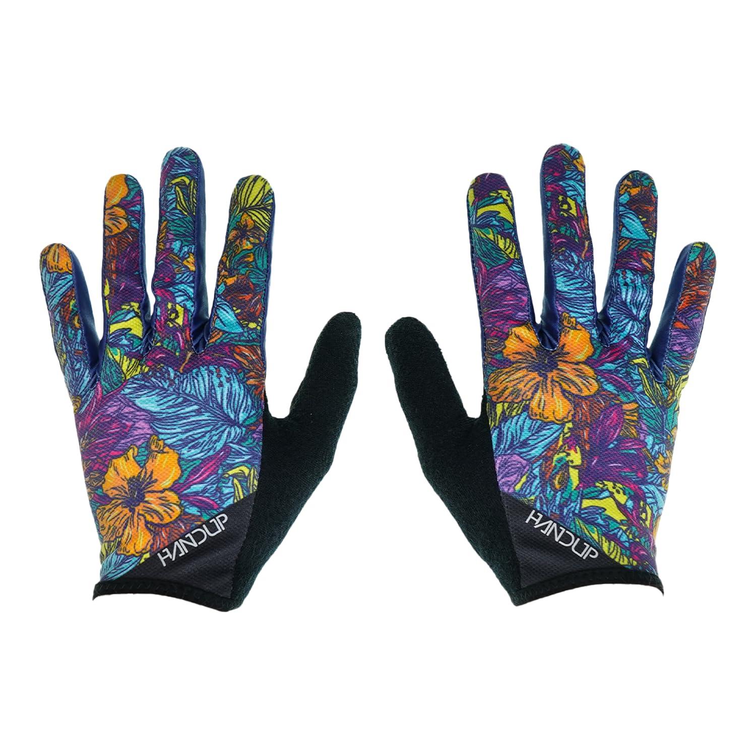 Handup Handup Most Days Full Finger Lightweight Anti-Slip Breathable Mountain Bike MTB Bicycle Enduro Downhill XC Cycling Motocross Unisex Gloves (Dirt Surfin', Medium)
