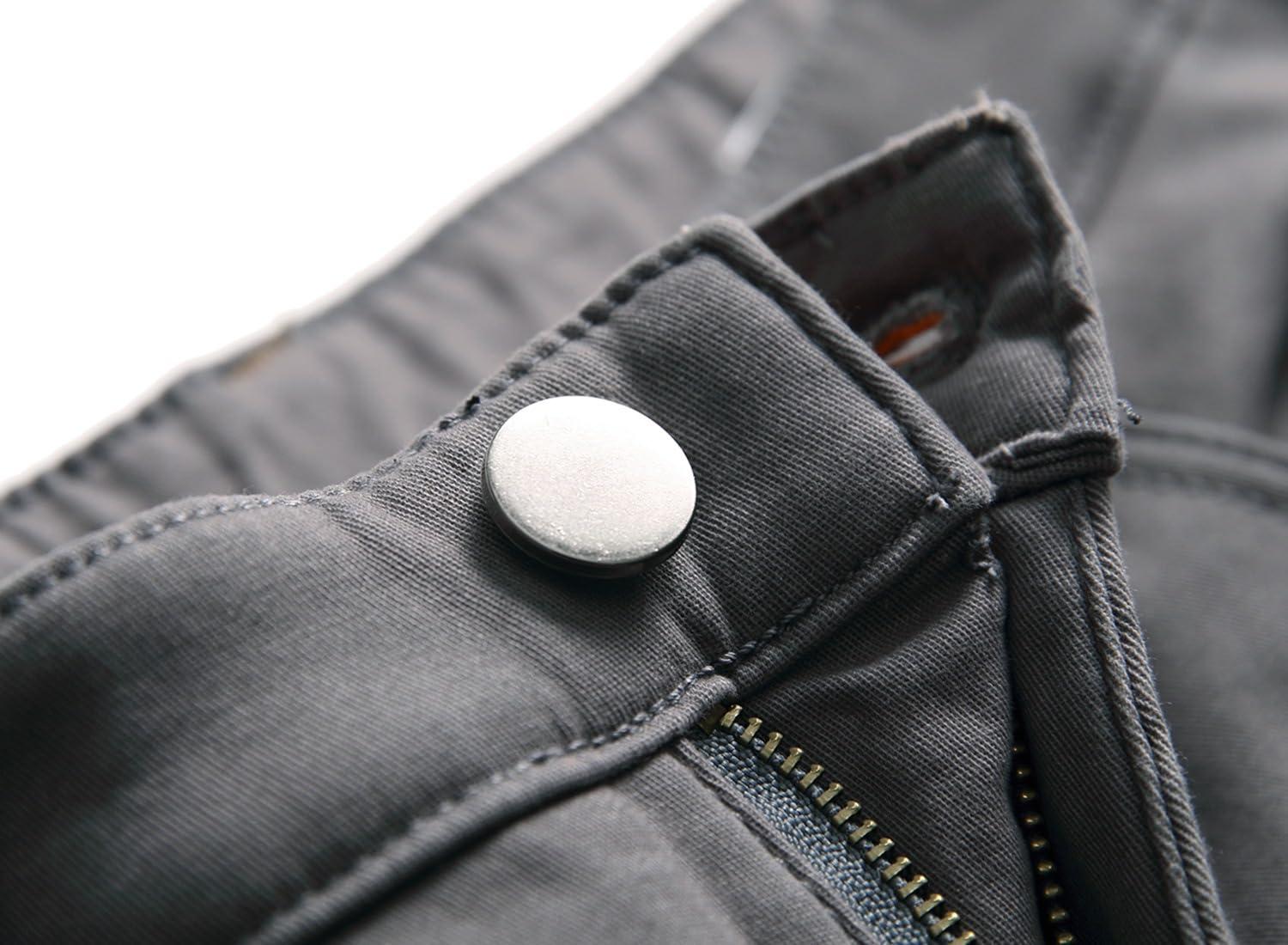 YCHUNHUI YCHUNHUI Men's Fleece Lined Jeans Winter Warm Flannel Lined Jeans Mens Skinny Slim Fit Stretch Denim Pants Trousers (Grey,28)