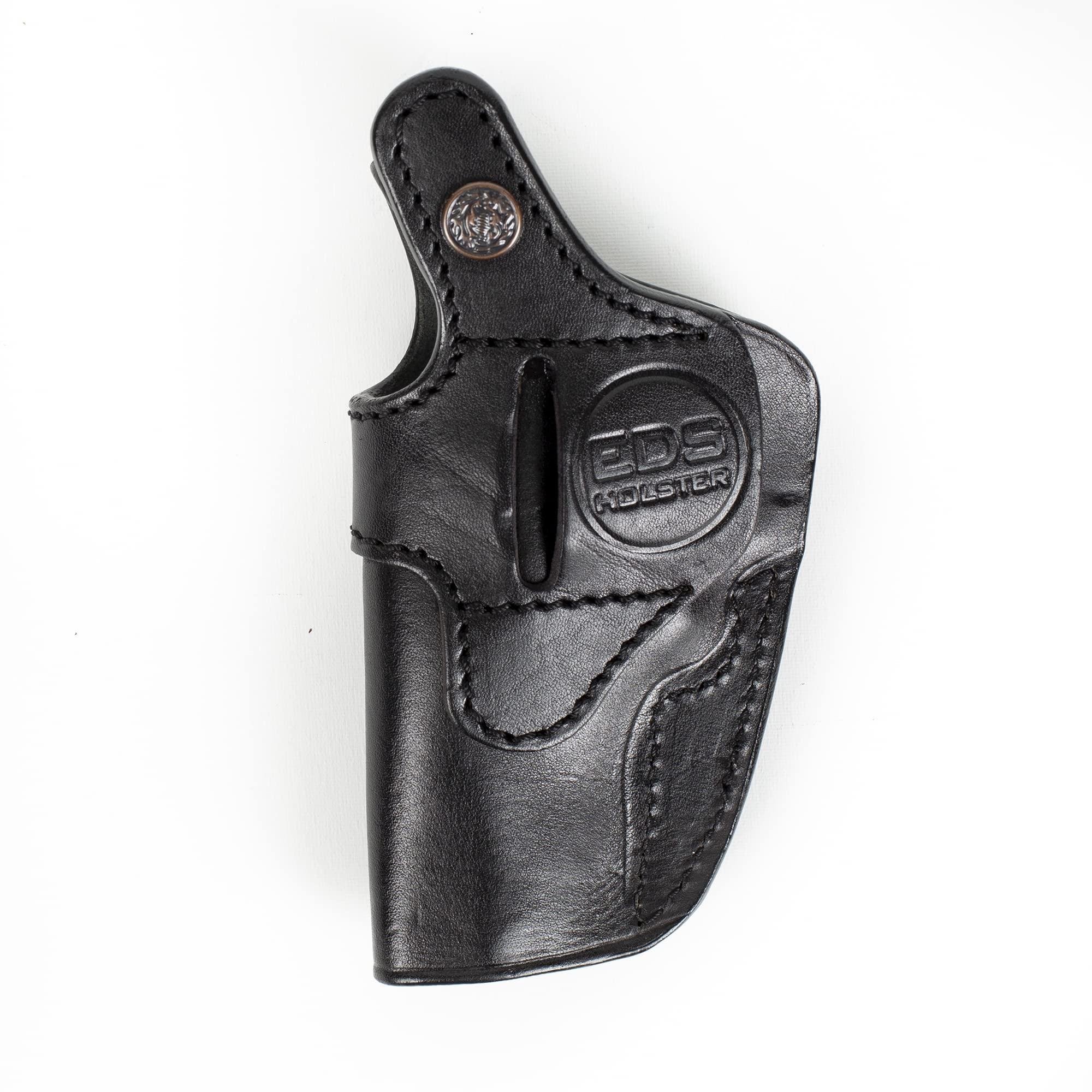 Eds Holster EDS Holster for S&W Model 60 3 inch IWB Leather Gun Holster (Black)