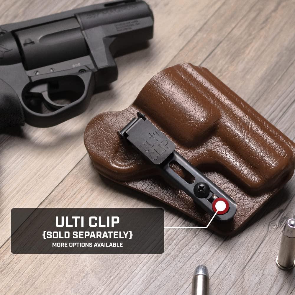 Tulster Tulster RATH IWB Kydex Revolver Holster fits: Smith & Wesson Bodyguard 1.9" .38 Special | Ambidextrous Inside The Waistband Appendix Concealed Carry