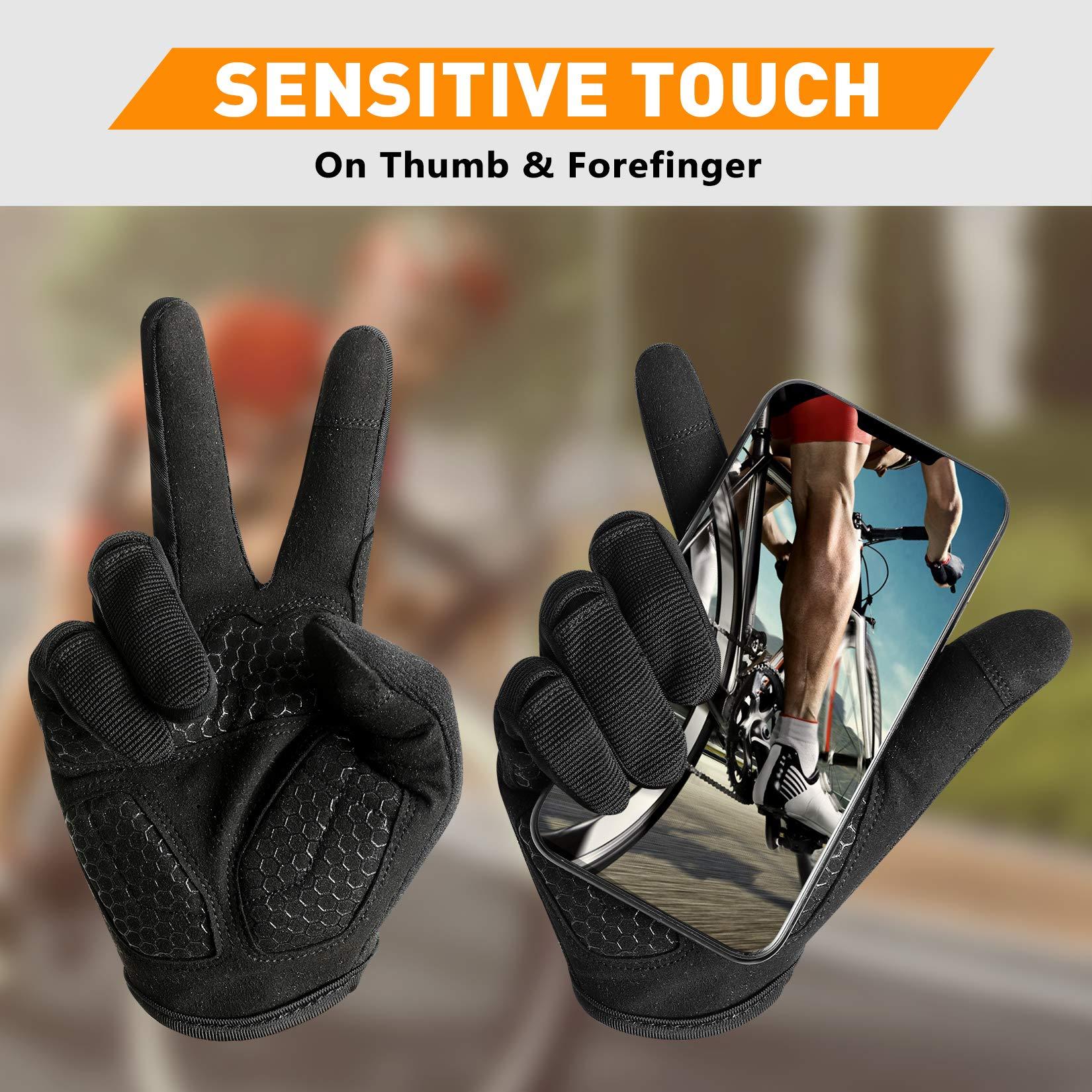 RYMNT RYMNT Full Fingers Workout Gloves for Women Men-Gym Gloves for Women Weight Lifting, Exercise Fitness Gloves-Touch Screen-Extra Grip Foam-Padded-Anti-Slip for Fitness,Training,Cycling.Black-Medium