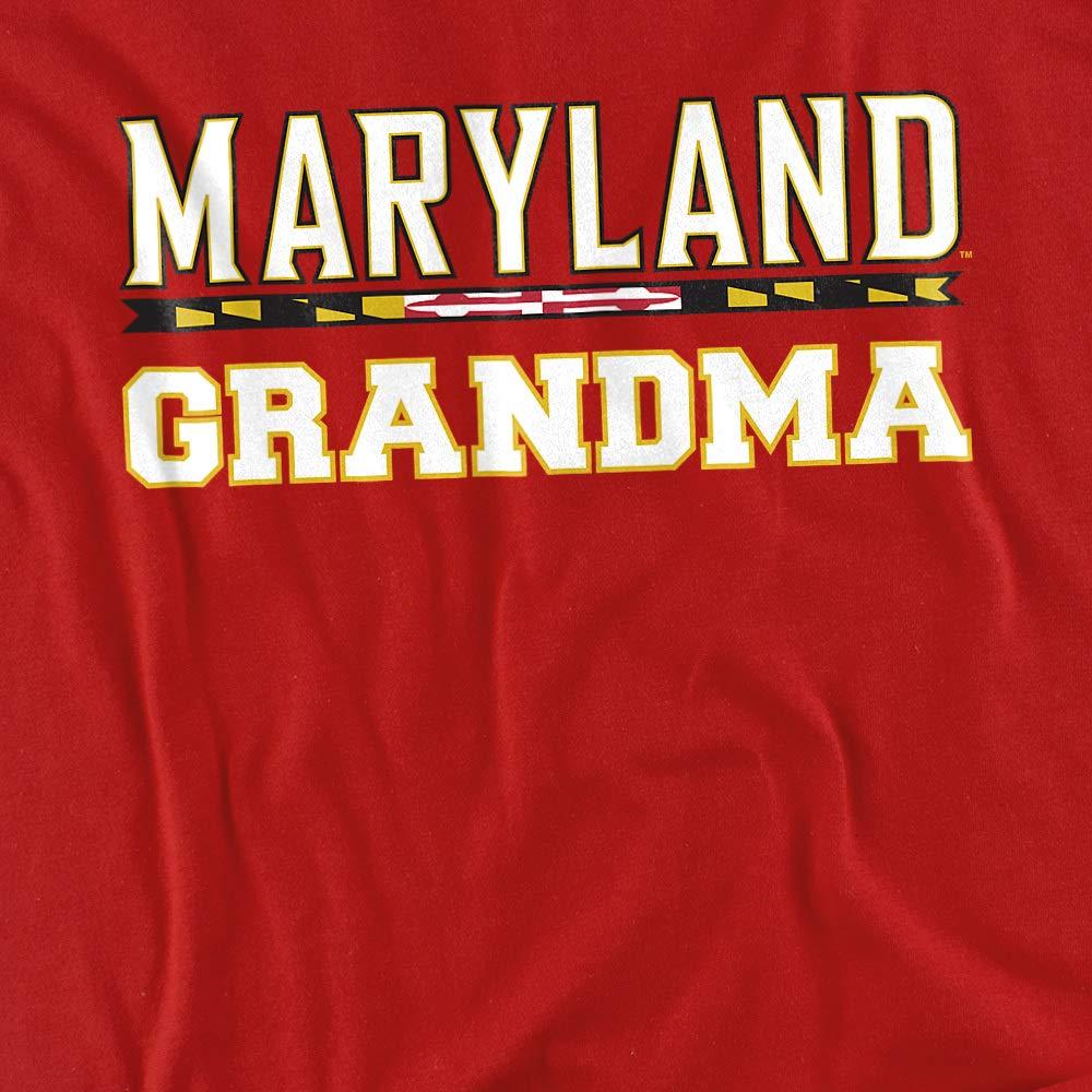 University of Maryland University of Maryland Official Grandma Unisex Adult T-Shirt, Red, Medium