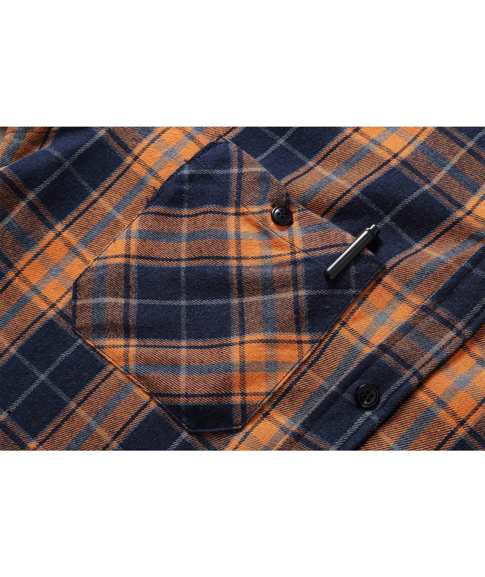 SWISSWELL Mens Flannel Hooded Shirt Long Sleeve Fashion Plaid Hoodie Button Down Shirts Jacket with Pocket