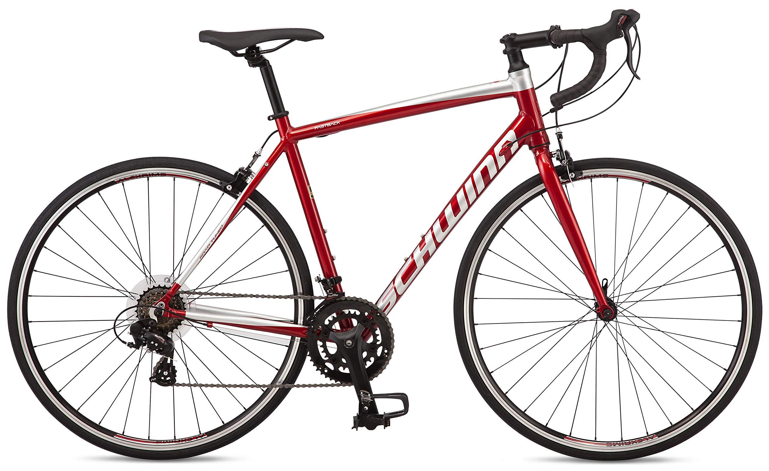 Schwinn Schwinn Fastback Tourney AL Adult Performance Road Bike, Beginner to Intermediate Bicycle Riders, 700c Wheels, 14-Speed Drivetrain, Extra-Large Aluminum Frame, Red