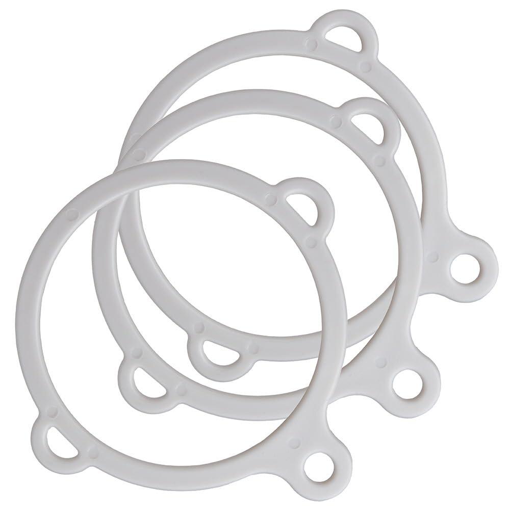 West Coast Paracord West Coast Paracord 3 Hole Safety Water Bottle Ring Gray Transform into a Water Bottle Sling, Holder, or Handle (5 Pack)