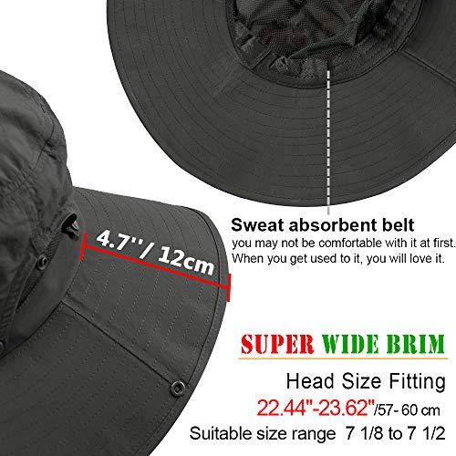Cooltto Cooltto Wide Brim Sun Hats with Waterproof Breathable for Fishing, Hiking, Campingfor Men Women Kids Army Green