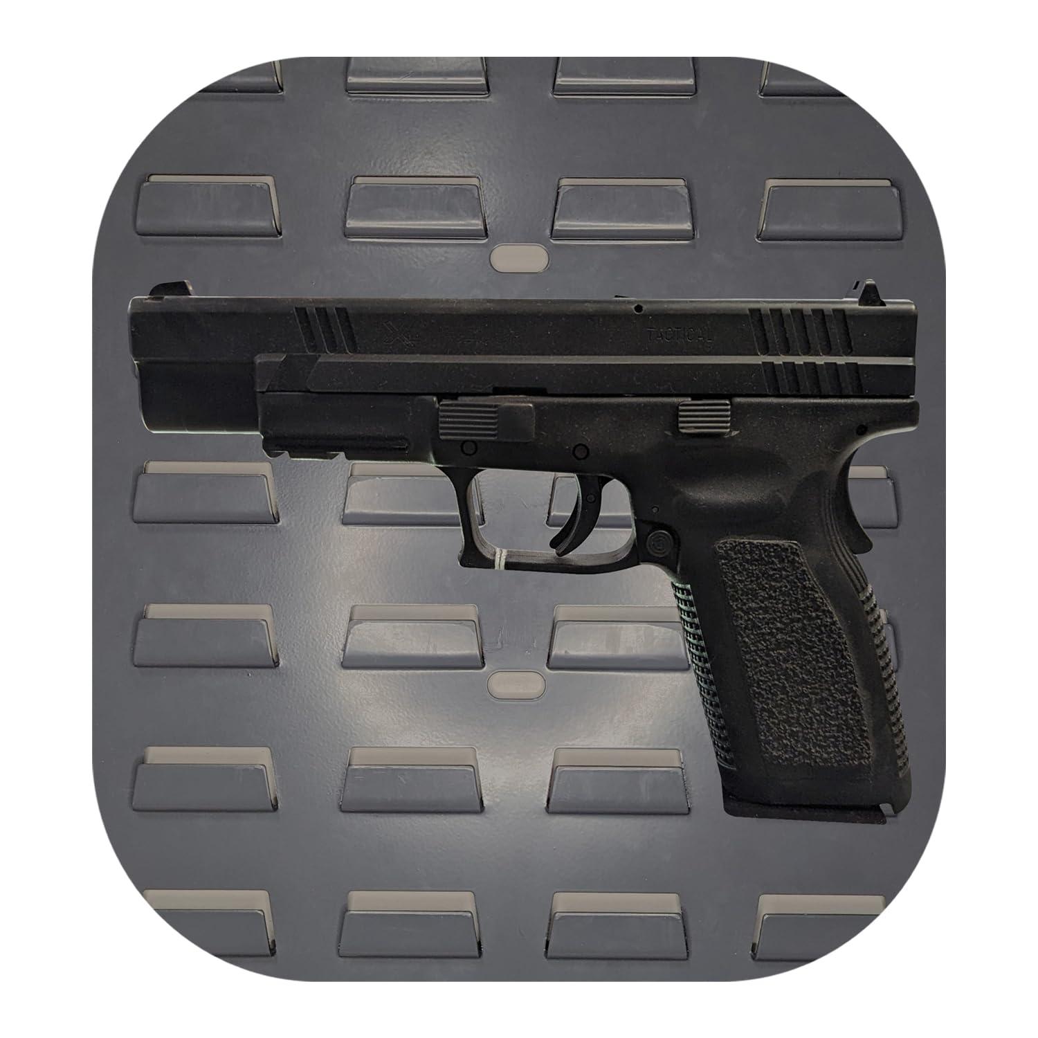 Hammy3DPrints Hammy3DPrints Mount for Springfield XD/XDM/Elite 45 - Secure It/Akro Mils | Pistol Holder Handgun Storage Rack (Facing Right, Plastic Panel)