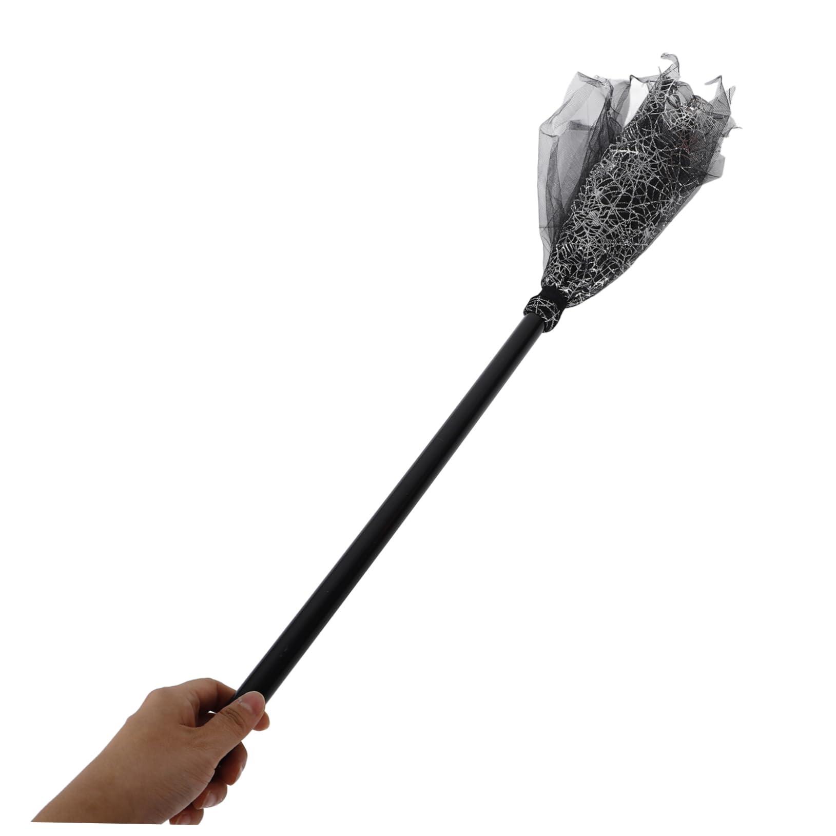Beavorty Beavorty 2pcs Halloween Witch Broom Prop Lightweight Plastic Broom for Cosplay Costume Parties Halloween Festivities