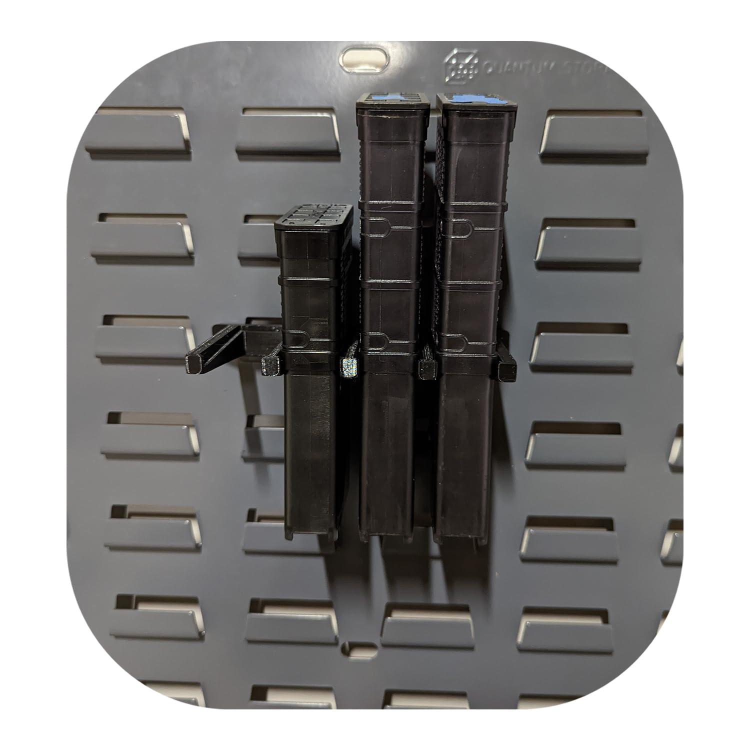 Hammy3DPrints Hammy3DPrints Mount for AR 223/556/300 Lancer Mags - Secure It/Akro Mils | Magazine Holder Storage Rack (Plastic Panel)
