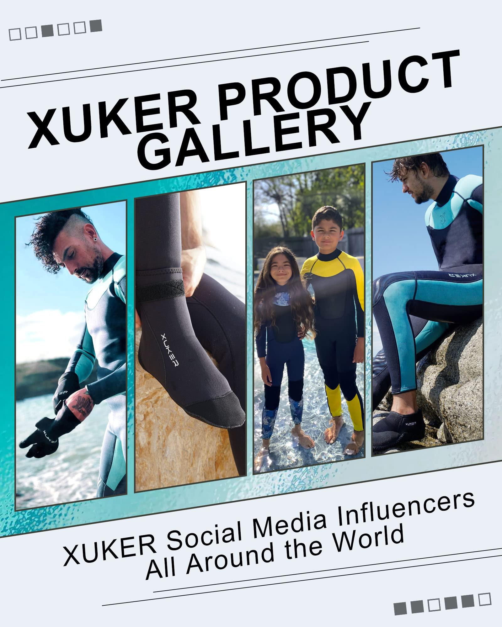 XUKER XUKER Neoprene Socks, 3mm Beach Volleyball Sand Soccer Wetsuit Socks Water Booties for Diving Snorkeling Kayaking Paddling, 3XL