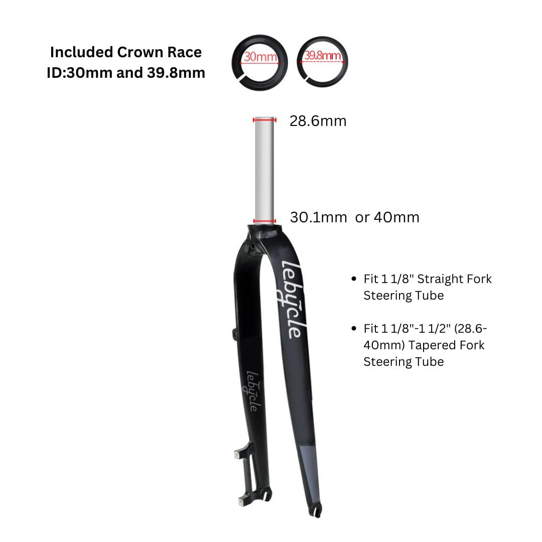 Juscycling Juscycling 44/55mm Bike Headset, ZS44 / ZS55 (Zero Stack), with Sealed Bearings for Straight and Tapered Fork Steering Tube (Black)