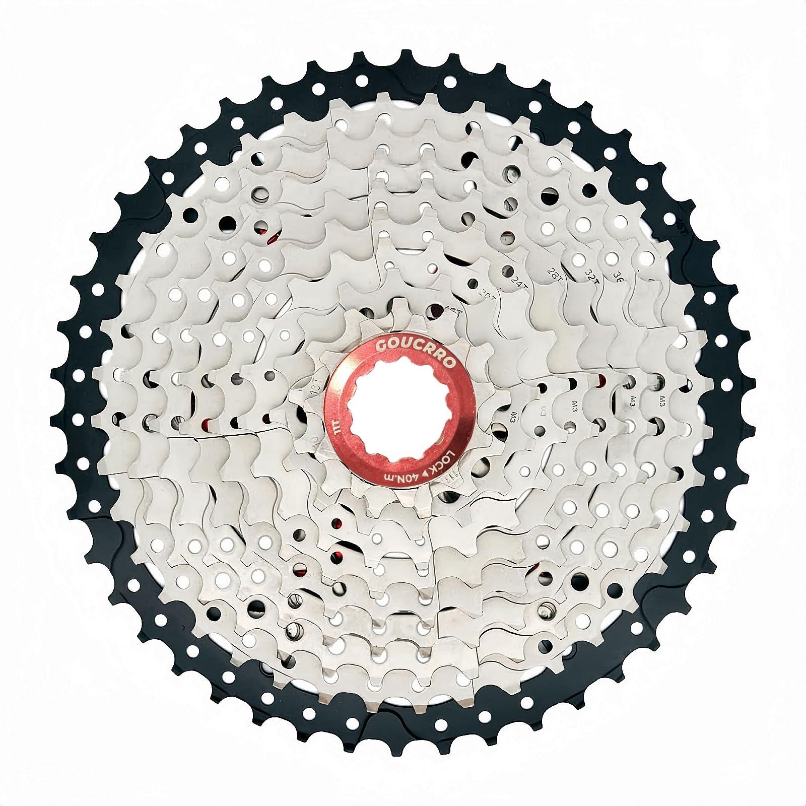 goucrro goucrro Bike Cassette 10-Speed Cassette 11-36T, 11-40T, 11-42T, 11-46T, 11-50T Bicycle Cassettes & Freewheels Fit Mountain Bike, Road Bicycle