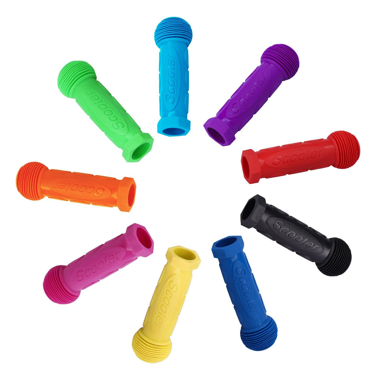 Gladeer Gladeer Kids Scooter Handle Grips Replacement Handlebars for 2/3/4 Wheeled Child Kick Scooters Bike Rocking Car, 2-Pack (Sky Blue)