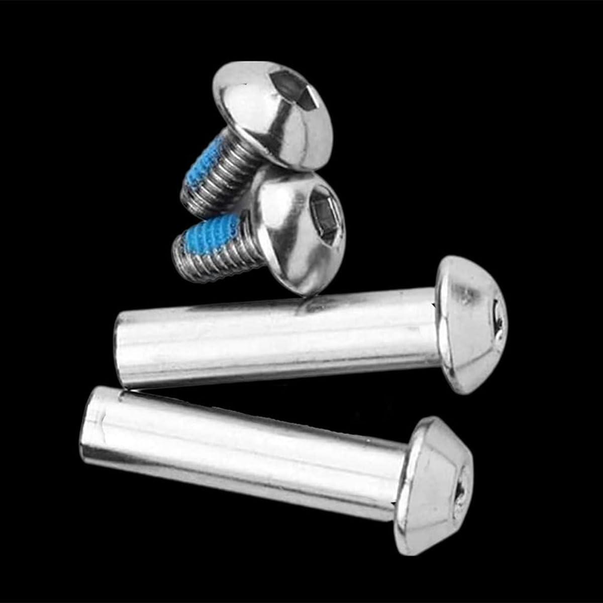 KTKEET Mountain Bike Shock Absorber Screw 21-86MM Bike Full Suspension Absorber Bolts Rear Shock Screws 2/4/10 PCS M8 Steel Strong Screws for E-bike,Scooter,Folding Bike (2PCS,52mm)
