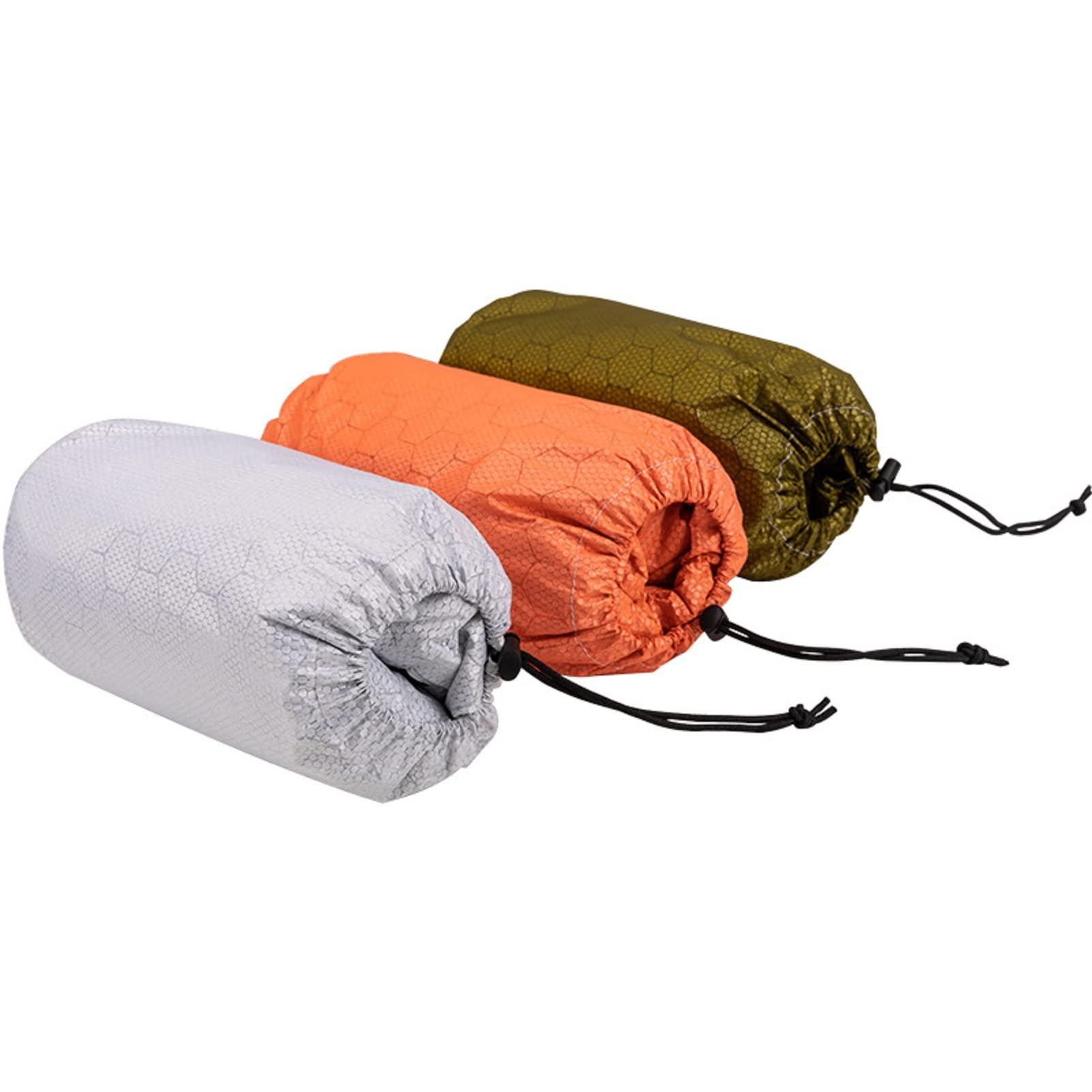 Sanmum Emergency Sleeping Bag Lightweight Waterproof Thermal Bivy Sack Cover Blanket Heat Retention Shelter Survival Kit for Hiking, Camping, Hunting, Fishing (White)
